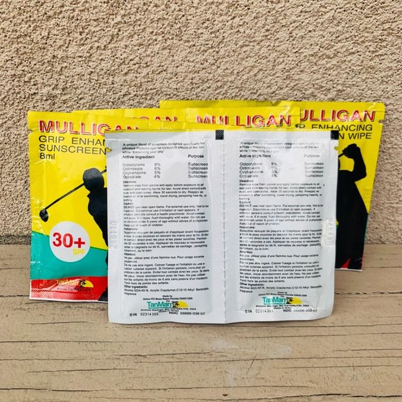 Grip Enhancing Sunscreen Wipe for Golfing - Picture 2 of 2